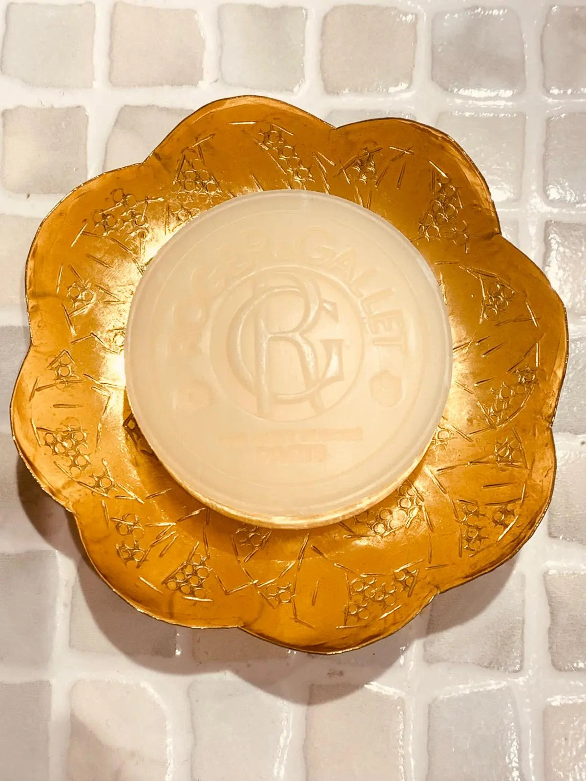 Porte-savon fleur en laiton Ma boutique